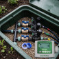 Sistema de irrigação automática de jardim de 3 zonas com controlador ESP 9V e válvulas solenoides Rain Bird HV 1" 9V Sistema de irrigação automática de jardim de 3 zonas com controlador ESP 9V e válvulas solenoides Rain Bird HV 1" 9V