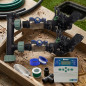 Gartenbewässerungsset 2 Zonen mit ELC401 24V Steuergerät und Magnetventilen Rain Bird HV 1