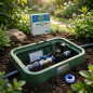 Sistema de Riego Automático para Jardín de 1 Zona | Programador ELC401 | Electroválvula Rain Bird HV 1" 24V