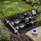 Gartenbewässerungsset mit 2 Zonen mit Magnetventil Rain Bird HV 1'' 9V