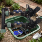Sistema de irrigação automática de jardim de 2 zonas com válvula solenoide Rain Bird HV de 1" e 9 V. Use com controladores alime
