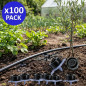 Lot de 100 Goutteur d'irrigation 16 litres/heure goutte à goutte, système d'arrosage Automatique, système micro drip