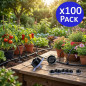 Pack 100 Gotero Riego Turbulento Desmontable | 16 Litros | Riego Preciso | Fácil Instalación | Alta Durabilidad | Uso Jardín