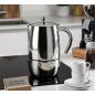 Lacor Express Luxe stainless steel coffee maker - 6 cups.