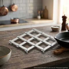 Salvamantel Extensible Inox. [23 x 23 cm]