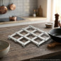 Stainless Steel Extensible Trivet. [23x23cm]