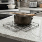 Salvamantel Extensible Inox | Acero Inoxidable | 23 x 23 cm | Protege Superficies con Diseño Extensible y Resistente