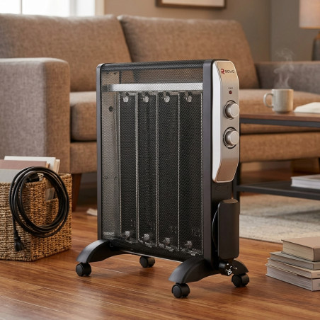 Radiateur MICA Orbegozo. Puissance maximale 2000W. 2 puissances calorifiques: 1000W-2000W. Convection et diffusion rapides