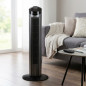Ventilatore a torre da 50W con telecomando, colore nero