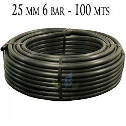 Tuberia Polietileno 25mm | Tuberia Agricola 25mm 6 bar 100 metros | Tuberia Riego 25mm | Manguera de riego 25 mm