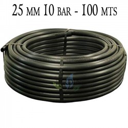 Tube Polyéthylène 25mm | Tube Agricole 25mm 10 bar 100 mètres | Tube d'irrigation 25mm | Tuyau d'irrigation 25 mm.