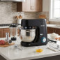 Impastatrice, miscelatore e tritacarne 1500W. Robot da cucina professionale 7L, 6 velocità. Colore nero