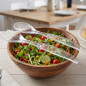 Acrylic Salad Fork and Spoon - 30 cm