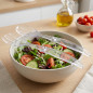 Tenedor Y Cuchara Acrílicos | Ensalada | 30 cm | Utensilios Cocina | Servicio Mesa | Diseño Elegante Transparente