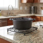 Iron Trivet - Protection for Tables and Countertops [18.5 x 18.5 x 2.9 cm]