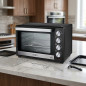 Horno Eléctrico Sobremesa | Convección Rustidor | 45L | 2000W | 230ºC | Temporizador 60 Min | Apagado Automático | Negro