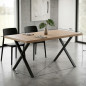 Mesa de Cozinha, Mesa de Jantar Retangular Marrom para Casa 160x90x76 cm, Marchena