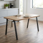 Mesa de Cozinha, Mesa de Jantar Retangular Marrom para Casa 160x90x76 cm, Grazalema Mesa de Cozinha, Mesa de Jantar Retangular Marrom para Casa 160x90x76 cm, Grazalema