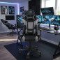 Juliet Professional Gamer Chair.  Gray Color 180º Inclination, Adjustable Height, Cervical and Lumbar Cushion
