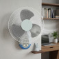 Ventilatore da parete 45W con telecomando, 48x43x30 cm, Suinga