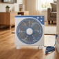 Ventilateur sur pied oscillant 30 cm avec minuterie | Puissance 45 W | Air frais | Faible consommation d'énergie | Idéal pour la
