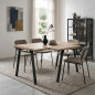 Mesa Cocina Comedor | Marrón Rectangular | 160x90x76 cm | Hogar | Diseño Moderno | Resistente | Modelo Ojén