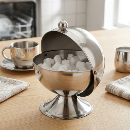 Açucareiro de mesa tipo esfera - 600 ml