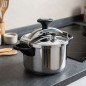 Pentola a Pressione Classic Lacor in Acciaio Inox - Capacità 6 Litri