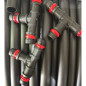Lot de 100 raccords en T pour irrigation goutte à goutte 20 mm avec bague de sécurité | Raccord en T pour tuyau d'irrigation 20