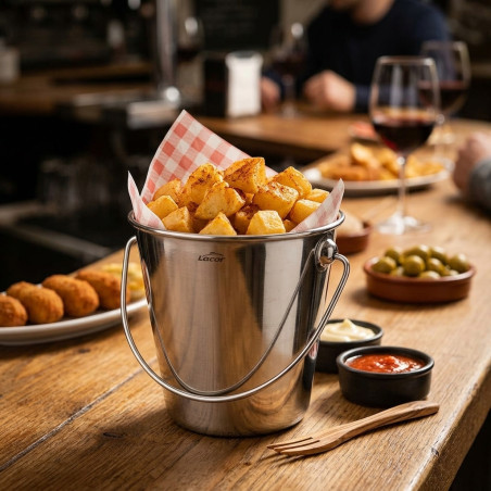 Cubo in acciaio inox per cucina [Altezza 12 cm], Lacor