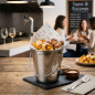 Cubo De Acero Inoxidable Lacor 12 Cm | Diseño Resistente Y Funcional | Ideal Para Cocina Profesional Y Hogar