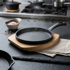  LACOR Mini Smooth magma pan 22 x 12.5 x 1.7 cm cast iron, black color