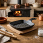 Lacor Mini Grill Hierro Fundido 21 Cm | Alta Resistencia Y Sellado Perfecto | Cocina Compacta Profesional Y Duradera