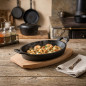 Cacerola Oval Lacor Hierro Fundido 21,7 Cm | Diseño Sin Base Magma | Resistente Y Cocina Uniforme Profesional