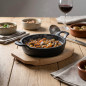 LACOR Round Cast Iron Casserole Magma 470 ml [23 x 16 x 7 cm - Black]