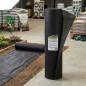 Toile de paillage noire 2 x 50 m 150 g/m² | Géotextile perméable à l'eau et respirant | Protection contre les mauvaises herbes