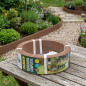 Brown Composite Border 0.09 x 5 meters with a thickness of 4.5 mm, ideal for gardens Brown Composite Border 0.09 x 5 meters with a thickness of 4.5 mm, ideal for gardens