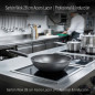 Wok in acciaio Lacor da 28 cm | Padella professionale, compatibile con piani cottura a induzione e a gas | Wok antiaderente