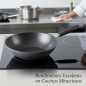 Lacor 28 cm Wok aus Stahl | Professionelle Kochpfanne, geeignet für Induktions- und Gasherde | Antihaft-Wok