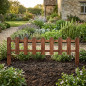 Cerca de jardim marrom 25x115 cm, ideal para decoração de jardim Cerca de jardim marrom 25x115 cm, ideal para decoração de jardim