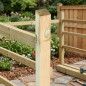 Poste de Madera cuadrado 120x9x9 cm | Tutor sin Punta de madera de pino | Postes para Vallas, Pergolas, Jardin y Plantas