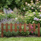 Cerca de jardim marrom 25x115 cm, ideal para decoração de jardim Cerca de jardim marrom 25x115 cm, ideal para decoração de jardim