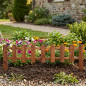 Cerca de jardim marrom 25x115 cm, ideal para decoração de jardim Cerca de jardim marrom 25x115 cm, ideal para decoração de jardim