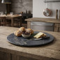 LACOR Rundes Tablett aus Melamin mit Marmoroptik - Ø 55 cm