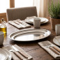 LACOR Oval Platter in Stainless Steel, Silver [35 x 23 cm]