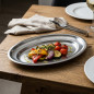 LACOR Oval Platter in Stainless Steel, Silver [30 x 20 cm]