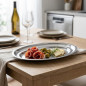 LACOR Oval Platter in Stainless Steel, Silver [25 x 17 cm]