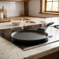 Sarten de crepes 26 cm | Sarten para tortitas | Crepera de Aluminio fundido| Antiadherente | Apta todas las cocinas