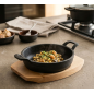 Poêle Casserole en fonte ronde Magma 470 ml, 23 x 16 x 7 cm, Noir