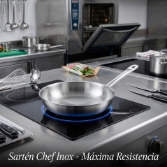 Padella LACOR Chef in acciaio inossidabile - Ø 40 x 6,5 cm